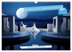 Cover-Bild zum Titel 'Santorini, Griechenland -Romatische Abendstimmung- (Wandkalender 2026 DIN A3 quer), CALVENDO Monatskalender' von 'KalliDesignShop KalliDesignShop'