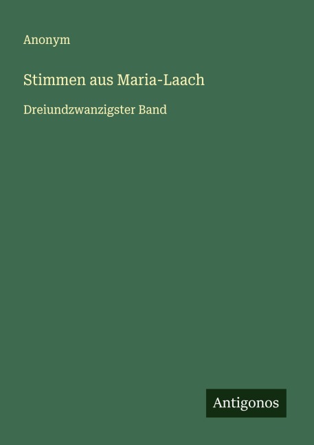 Stimmen aus Maria-Laach - Anonym
