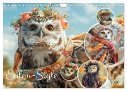 Cover-Bild zum Titel 'Eulen-Style. Noble Trendsetter (Wandkalender 2026 DIN A4 quer), CALVENDO Monatskalender' von 'Rose Hurley'