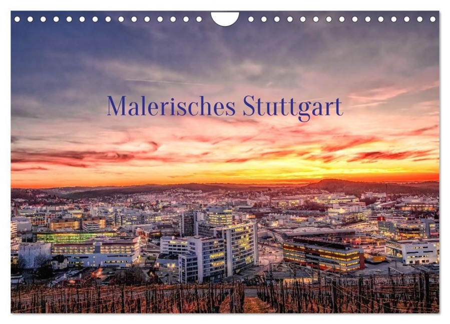 Malerisches Stuttgart (Wandkalender 2027 DIN A4 quer), CALVENDO Monatskalender - Tom-Pic-Art