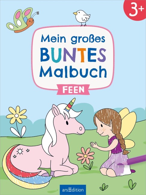 Mein großes buntes Malbuch - Feen - 