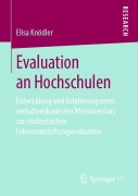 Cover-Bild zum Titel 'Evaluation an Hochschulen' von 'Elisa Knödler'