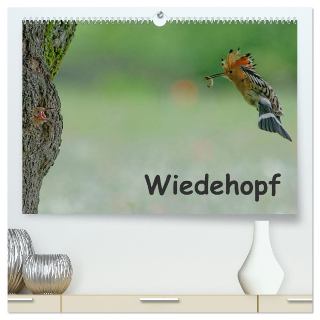 Wiedehopf (hochwertiger Premium Wandkalender 2026 DIN A2 quer), Kunstdruck in Hochglanz - Gerald Wolf