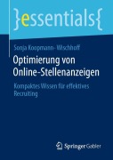 Cover-Bild zum Titel 'Optimierung von Online-Stellenanzeigen' von 'Sonja Koopmann-Wischhoff'