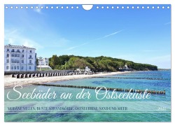 Cover-Bild zum Titel 'Seebäder an der Ostseeküste - Modäne Villen, bunte Strandkörbe, Ostseebrise, Sand und Meer (Wandkalender 2026 DIN A4 quer), CALVENDO Monatskalender' von 'Michaela Schimmack'