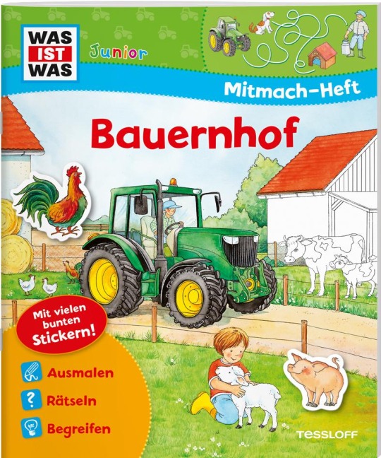 WAS IST WAS Junior Mitmach-Heft Bauernhof - Sabine Schuck, Ida Wenzel
