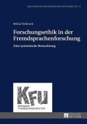 Cover-Bild zum Titel 'Forschungsethik in der Fremdsprachenforschung' von 'Britta Viebrock'