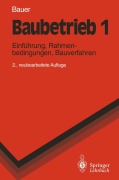 Cover-Bild zum Titel 'Baubetrieb 1' von 'Hermann Bauer'