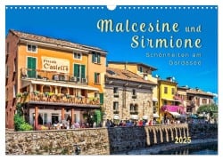 Malcesine und Sirmione, Schönheiten am Gardasee (Wandkalender 2025 DIN A3 quer), CALVENDO Monatskalender - Peter Roder