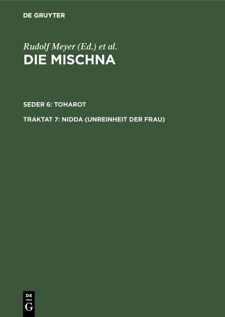 Nidda (Unreinheit der Frau) - 