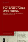 Cover-Bild zum Titel 'Zwischen Vers und Prosa' von 'Till Dembeck, Jörg Kreienbrock, Ralf Simon'