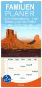 Familienplaner 2026 - USA Nationalparks - Eine Reise durch die Vielfalt und Schönheit der Naturparks Nordamerikas mit 5 Spalten (Wandkalender, 21 x 45 cm) CALVENDO - Piera Marlena Büchler
