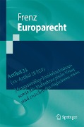Cover-Bild zum Titel 'Europarecht' von 'Walter Frenz'