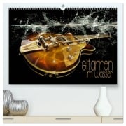 Cover-Bild zum Titel 'Gitarren im Wasser (hochwertiger Premium Wandkalender 2026 DIN A2 quer), Kunstdruck in Hochglanz' von 'Renate Utz'