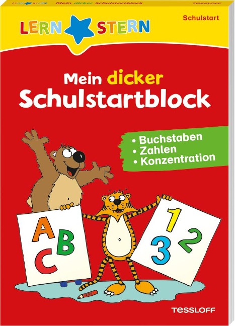 LERNSTERN Mein dicker Schulstartblock. Buchstaben, Zahlen, Konzentration - Ursula Keicher