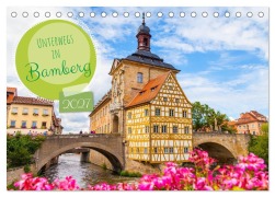 Cover-Bild zum Titel 'Unterwegs in Bamberg (Tischkalender 2027 DIN A5 quer), CALVENDO Monatskalender' von 'Jan Schuler'