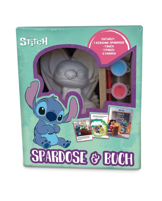 Disney Stitch: Spardose & Buch - Disney, Panini