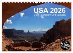 Cover-Bild zum Titel 'USA 2026 Utah - Sandstein und Canyons (Wandkalender 2026 DIN A3 quer), CALVENDO Monatskalender' von 'Frank Zimmermann'