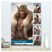 Cover-Bild zum Titel 'Fantasy Krieger. Bärenkämpfer aus dem Norden (hochwertiger Premium Wandkalender 2026 DIN A2 hoch), Kunstdruck in Hochglanz' von 'Rose Hurley'
