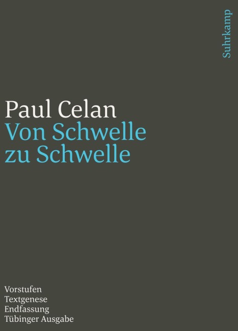 Werke. Tübinger Ausgabe - Paul Celan