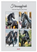 Cover-Bild zum Titel 'Friesenpferde. Schwarze Eleganz in der Natur (Wandkalender 2027 DIN A3 hoch), CALVENDO Monatskalender' von 'Rose Hurley'