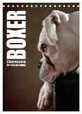 Boxer - Charmante Charakterköpfe (Tischkalender 2025 DIN A5 hoch), CALVENDO Monatskalender - Jana Behr