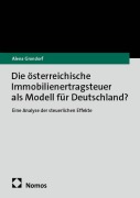 Cover-Bild zum Titel 'Die österreichische Immobilienertragsteuer als Modell für Deutschland?' von 'Alena Grondorf'