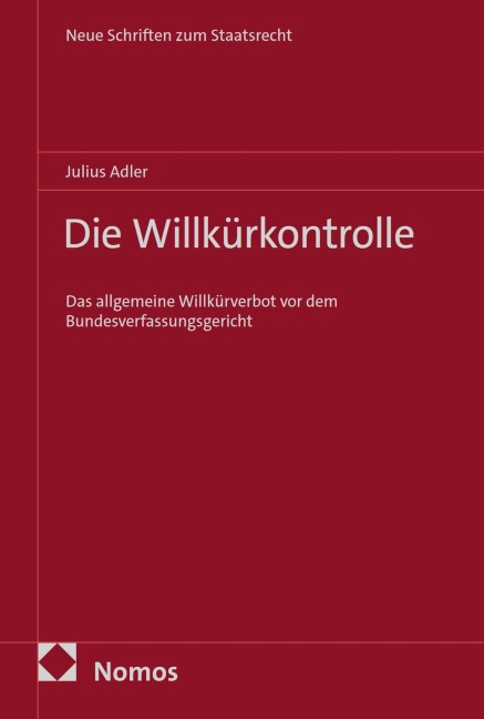 Die Willkürkontrolle - Julius Adler