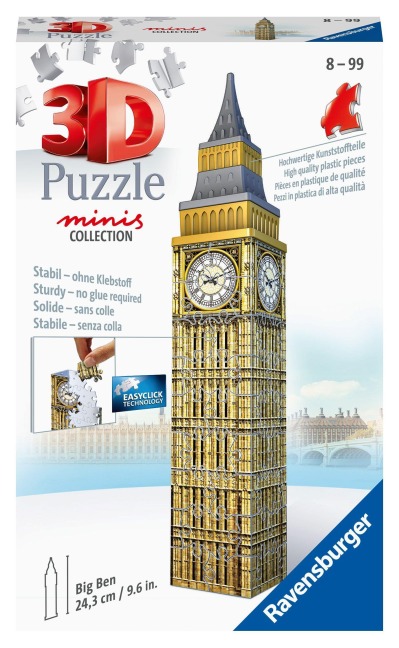 Ravensburger 3D Puzzle - Mini Big Ben - 54 Teile - ab 8 Jahren - 