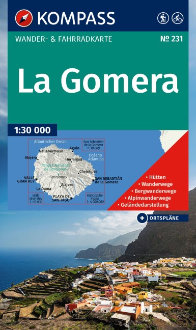 KOMPASS Wanderkarte 231 La Gomera 1:30.000 - 