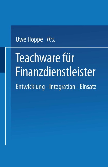 Teachware für Finanzdienstleister - Uwe Hoppe