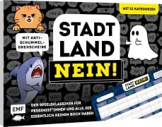 Cover-Bild zum Titel 'Stadt, Land, NEIN! - Der Spieleklassiker für Pessimist*innen und alle, die eigentlich keinen Bock haben' von ''