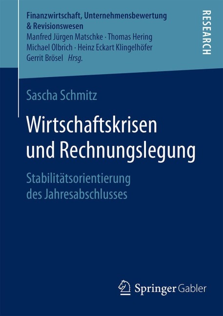 Wirtschaftskrisen und Rechnungslegung - Sascha Schmitz
