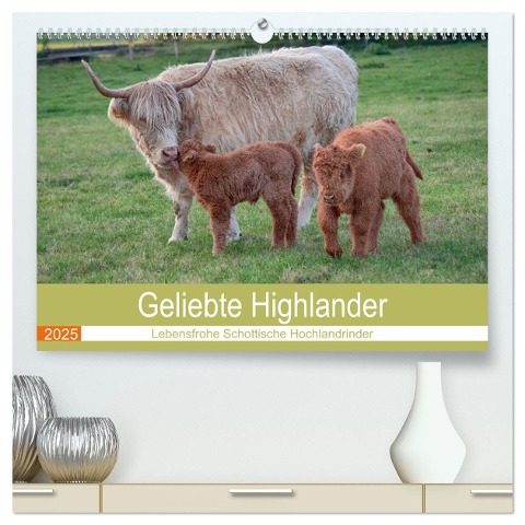 Geliebte Highlander (hochwertiger Premium Wandkalender 2025 DIN A2 quer), Kunstdruck in Hochglanz - Marion Sixt