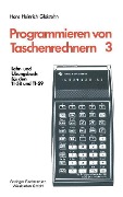 Cover-Bild zum Titel 'Programmieren von Taschenrechnern' von 'Hans Heinrich Gloistehn'