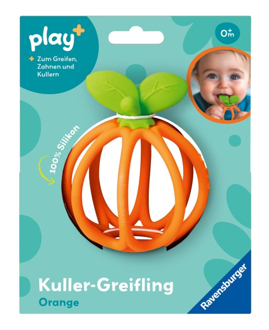 Play+ Kuller-Greifling: Orange - ab 0 Monate - 
