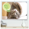 Katzenkinder - zauberhafte Wesen (hochwertiger Premium Wandkalender 2024 DIN A2 quer), Kunstdruck in Hochglanz - Angela Merk