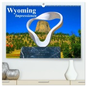 Cover-Bild zum Titel 'Wyoming ¿ Impressionen (hochwertiger Premium Wandkalender 2026 DIN A2 quer), Kunstdruck in Hochglanz' von 'Elisabeth Stanzer'