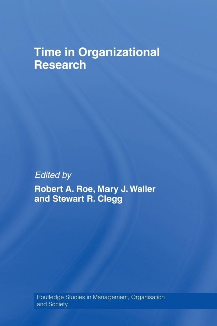 Time in Organizational Research - 