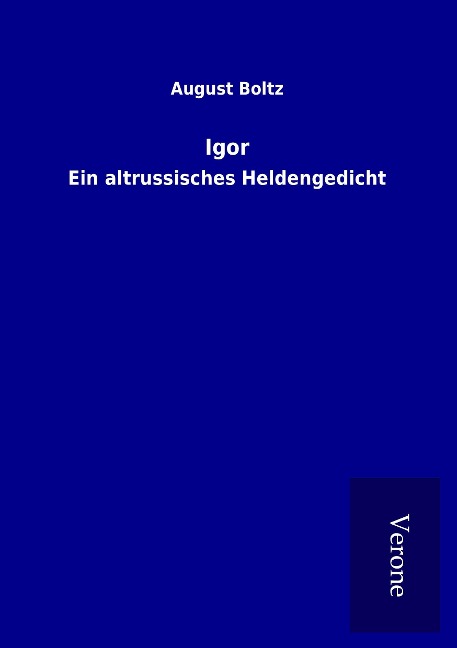 Igor - August Boltz