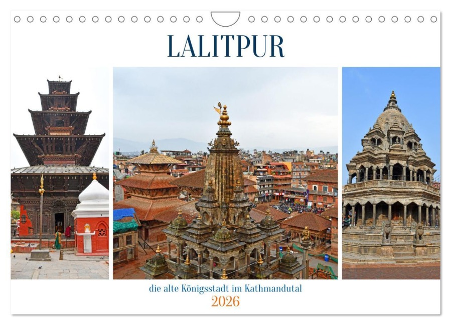 LALITPUR, die alte Königsstadt (Wandkalender 2026 DIN A4 quer), CALVENDO Monatskalender - Ulrich Senff