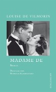 Cover-Bild zum Titel 'Madame de' von 'Louise De Vilmorin'