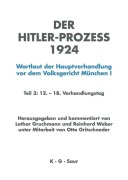 Cover-Bild zum Titel 'HITLER-PROZEß 1924 TL.3' von ''