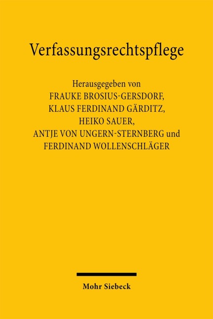 Verfassungsrechtspflege - 