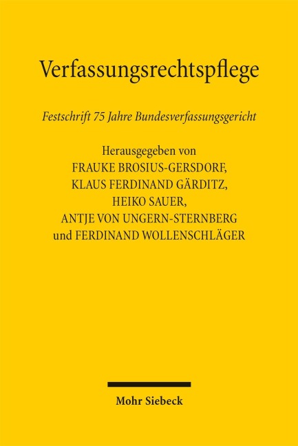 Verfassungsrechtspflege - 