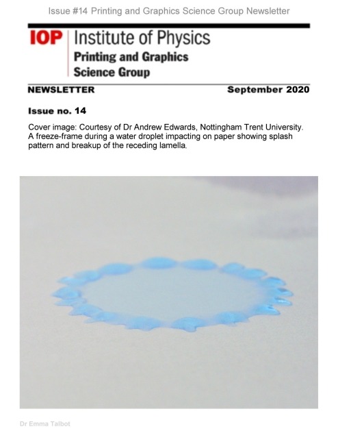 Issue #14 Printing and Graphics Science Group Newsletter (Printing and Graphics Science Group Newsletters, #9) - Emma Talbot