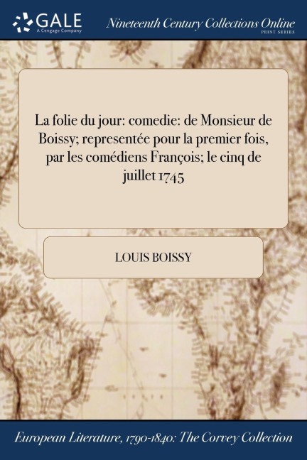 La folie du jour - Louis Boissy