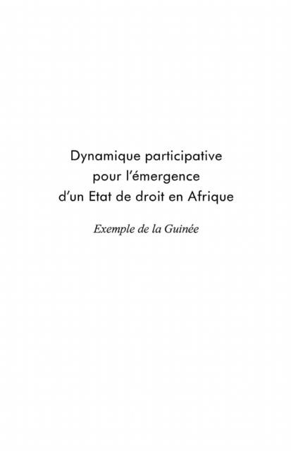 Dynamique participative pour l'emergence - Ifes
