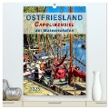 Ostfriesland - Carolinensiel, der Museumshafen (hochwertiger Premium Wandkalender 2025 DIN A2 hoch), Kunstdruck in Hochglanz - Peter Roder