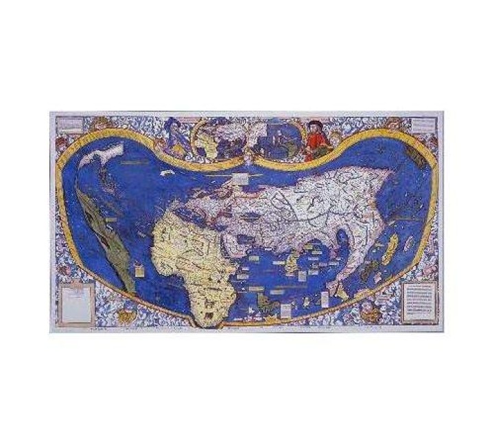 Waldseemüller's Weltkarte von 1507 (Digitaldruck) - 